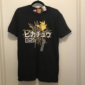 Pokémon Pikachu Japanese Graphic Shirt ThinkGeek NEW Medium